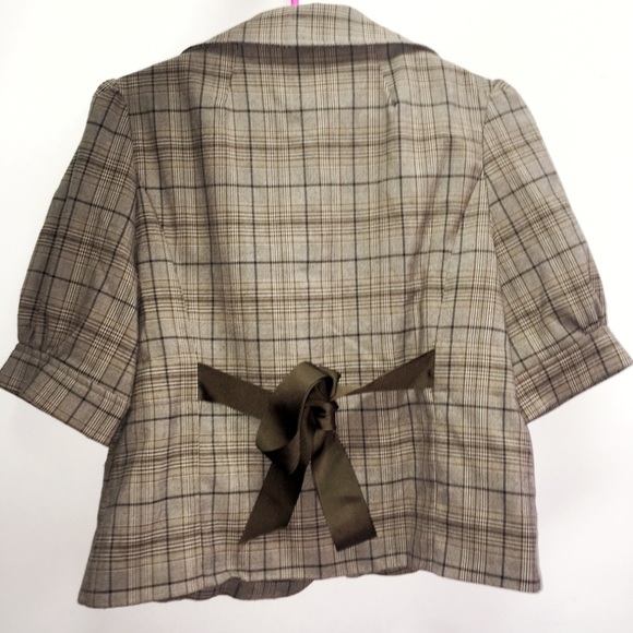 Plaid suit blazer. Women’s size large - Picture 2 of 4